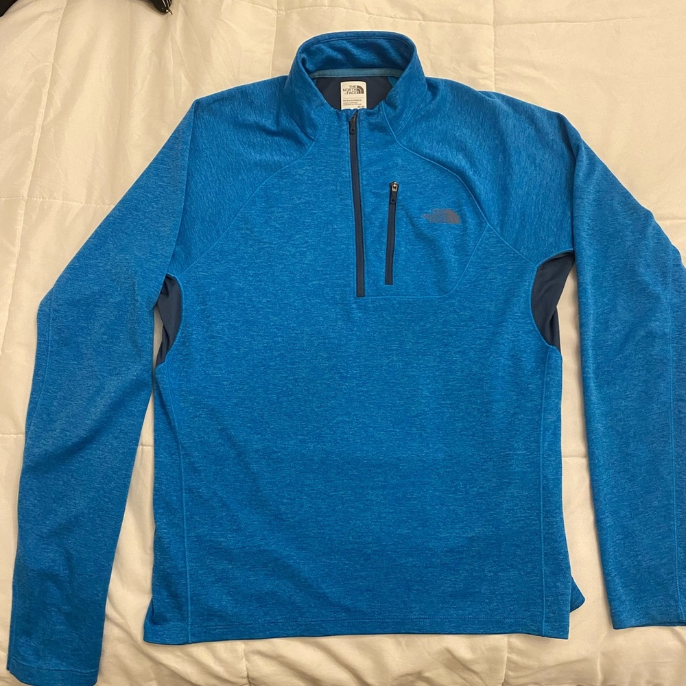 North face medium light weight quarter zip pullover